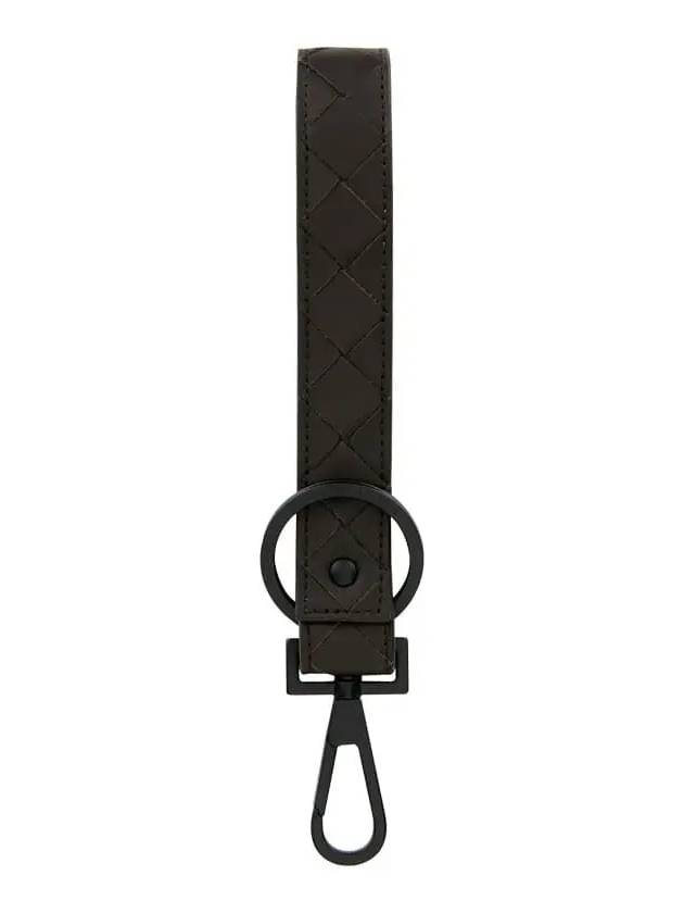 Intrecciato Key Holder Dark Brown - BOTTEGA VENETA - BALAAN 4