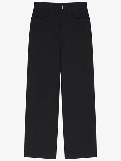 Low Crotch Wide Denim Jeans Black - GIVENCHY - BALAAN 2