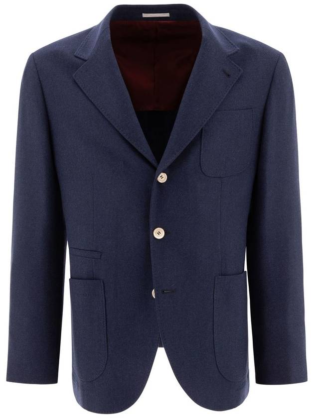 Brunello Cucinelli Blue Wool Blazer - BRUNELLO CUCINELLI - BALAAN 1