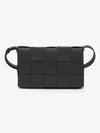 Intrecciato Cassette Cross Bag Black - BOTTEGA VENETA - BALAAN 2