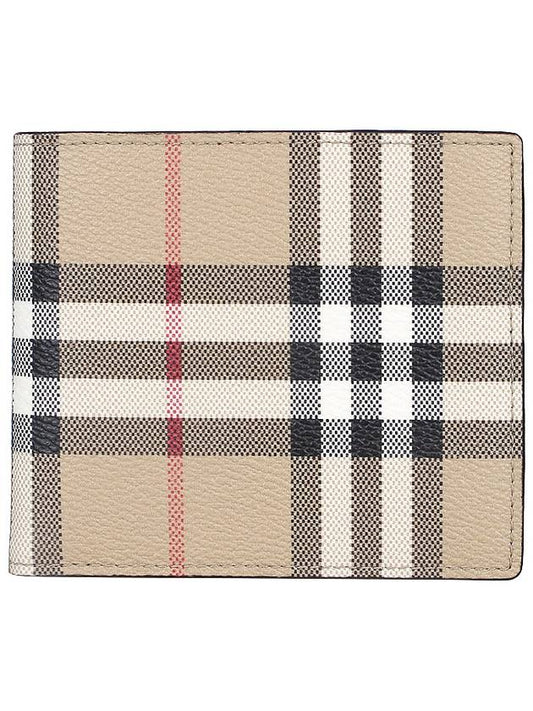 Check Half Wallet Beige - BURBERRY - BALAAN 2