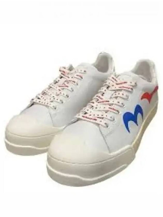 Plain Toe Rubber Sole Low Top Sneakers White - MARNI - BALAAN 2