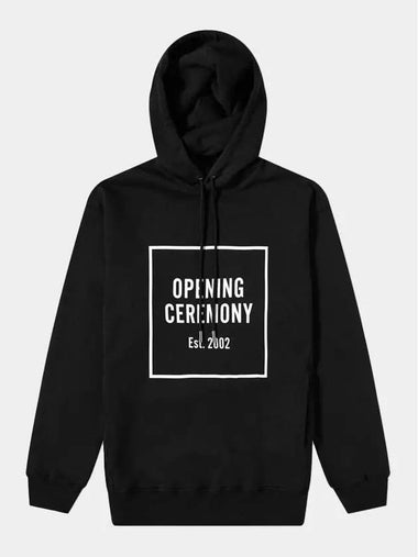 Opening Ceremony Men's Box Logo Slim Black Hoodie YMBB001F20FLE002 1002 - OPENING CEREMONY - BALAAN 1