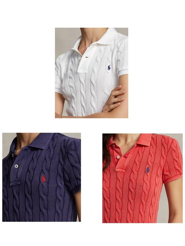 Cable slim fit knit women's polo knit - POLO RALPH LAUREN - BALAAN 10