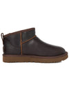 Classic Ultra Mini Leather Middle Boots Ironwood - UGG - BALAAN 5