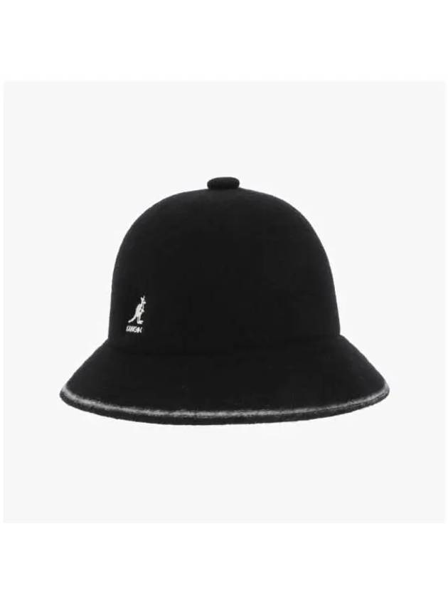 K3181ST BLACK OFF WHITE Casual Striped Bucket Hat - KANGOL - BALAAN 3