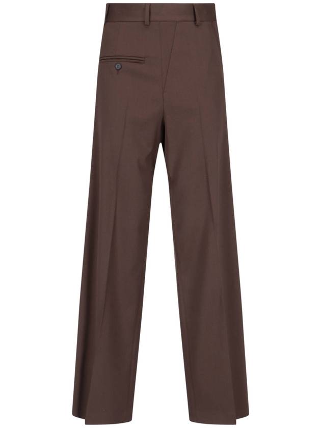 MM6 Maison Margiela Trousers Brown - MAISON MARGIELA - BALAAN 1