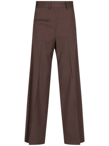 MM6 Maison Margiela Trousers Brown - MAISON MARGIELA - BALAAN 1