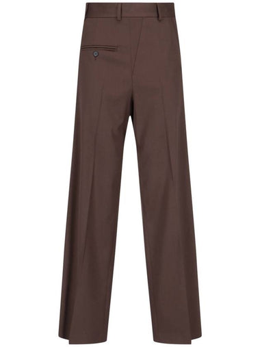 MM6 Maison Margiela Trousers Brown - MAISON MARGIELA - BALAAN 1