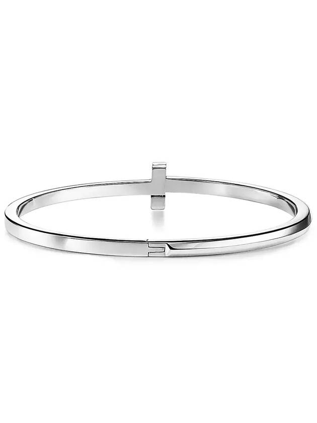 Tiffany T T1 narrow hinged bangle white gold 69277403 69278477 - TIFFANY & CO. - BALAAN 5