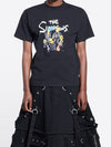 Women's The Simpsons Printing Small Fit Short Sleeve T-Shirt Black - BALENCIAGA - BALAAN 4