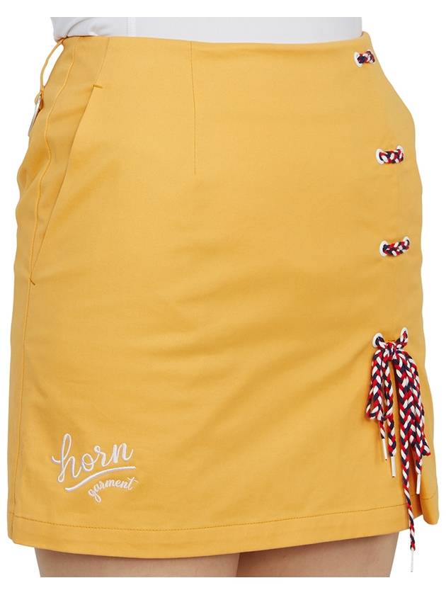 Women's Pavilion A-Line Skirt Mustard - HORN GARMENT - BALAAN 10