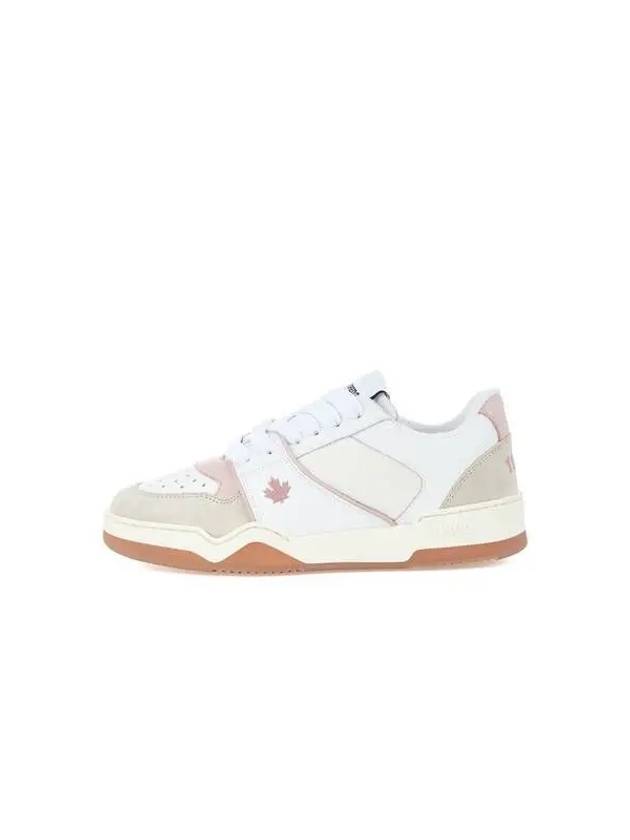 Women s SPIKER Maple Embroidered Sneakers White - DSQUARED2 - BALAAN 1