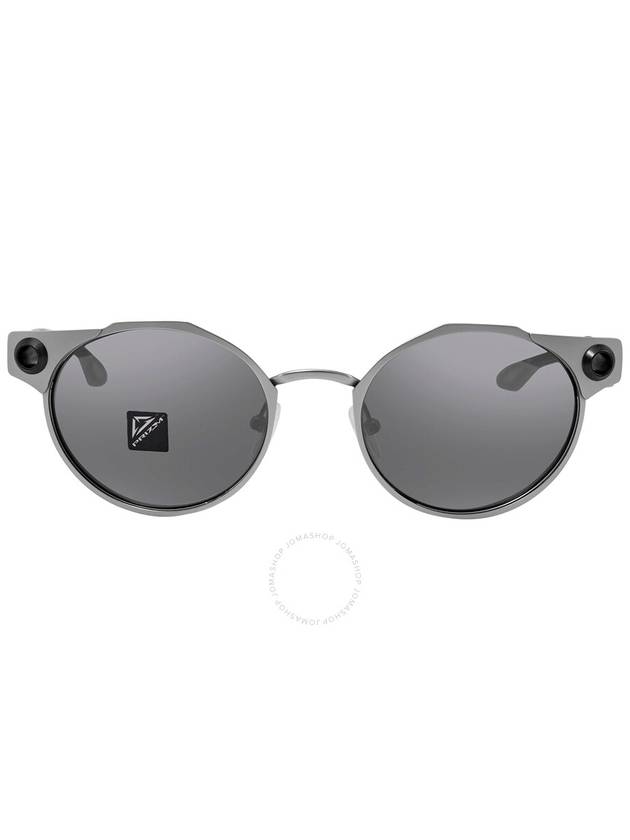 Oakley Deadbolt Prizm Black Irregular Titanium Unisex Sunglasses OO6046 604601 50 - OAKLEY - BALAAN 1