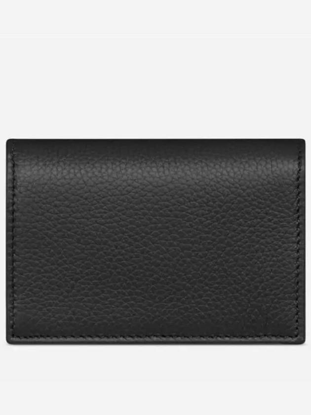 Saddle Oblique Jacquard Canvas Card Wallet Black - DIOR - BALAAN 5