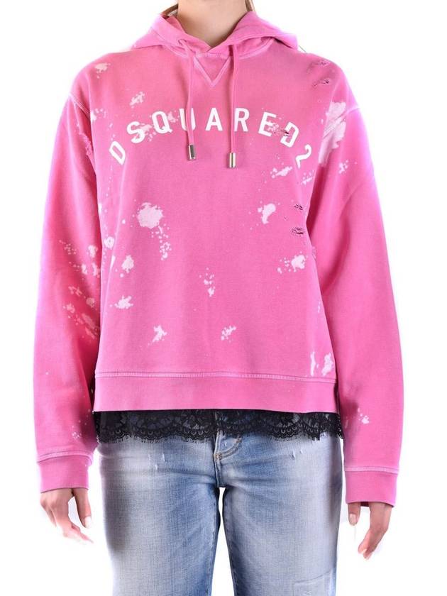 Hooded Sweatshirt S75GU0456 S25030399 FUCSIA - DSQUARED2 - BALAAN 3