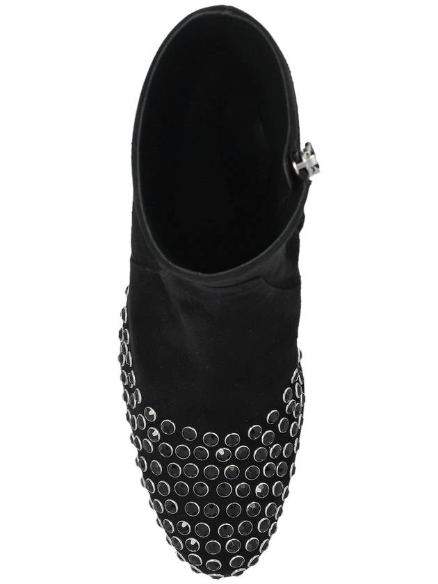 Alaïa Suede Ankle Boots With Studs, Women's, Black - ALAIA - BALAAN 6