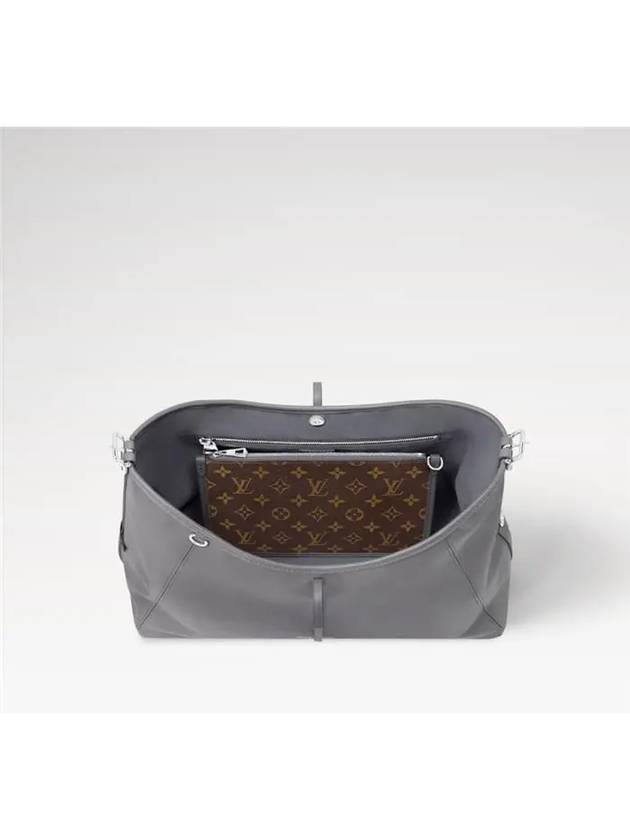 Carry All Dark MM Shoulder Bag Grey - LOUIS VUITTON - BALAAN 4