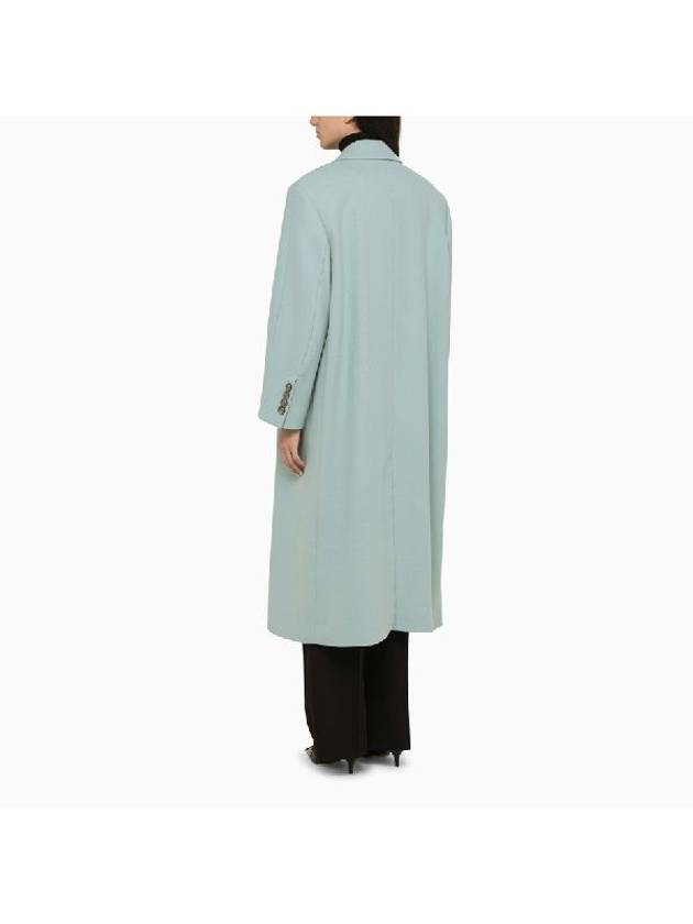 Breasted Wool Single Coat Sky Blue - AMI - BALAAN 4