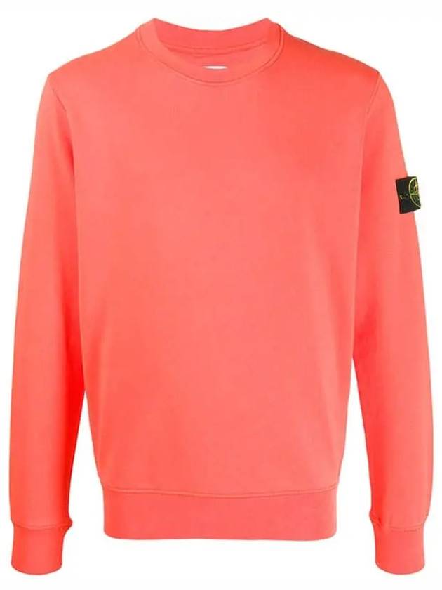 Garment Dyed Cotton Crewneck Sweatshirt Orange - STONE ISLAND - BALAAN 2