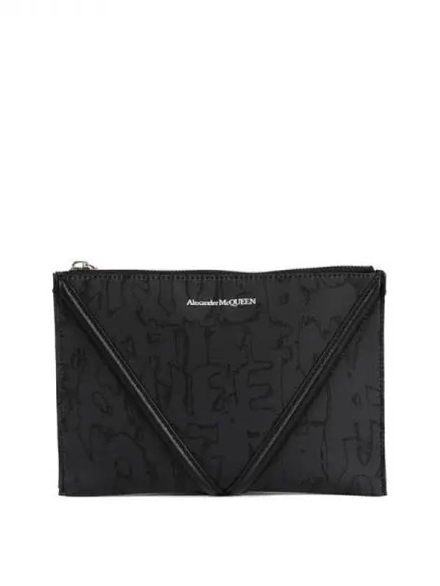 Alexander McQUEEN logo detail clutch bag - ALEXANDER MCQUEEN - BALAAN 1