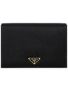 Saffiano Document Clutch Bag Black - PRADA - BALAAN 3