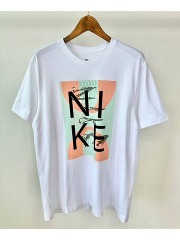 T shirt FB9995 100 White MENS L XL Asian Fit - NIKE - BALAAN 1