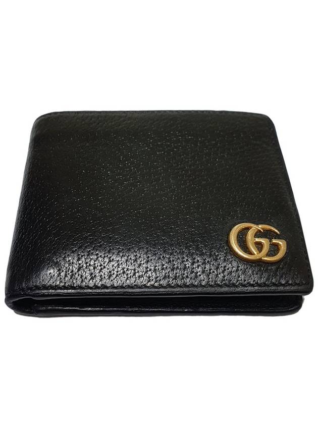 Women s 428726 GG Marmont Black Leather Bicycle Wallet - GUCCI - BALAAN 3