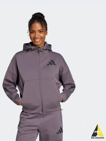 Women s Z N E Full zip hoodie GRESTR - ADIDAS - BALAAN 1