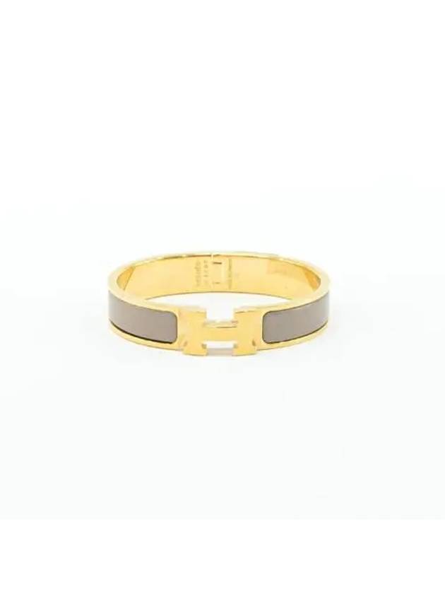 Clic H Bracelet Gold Marron Glace - HERMES - BALAAN 3