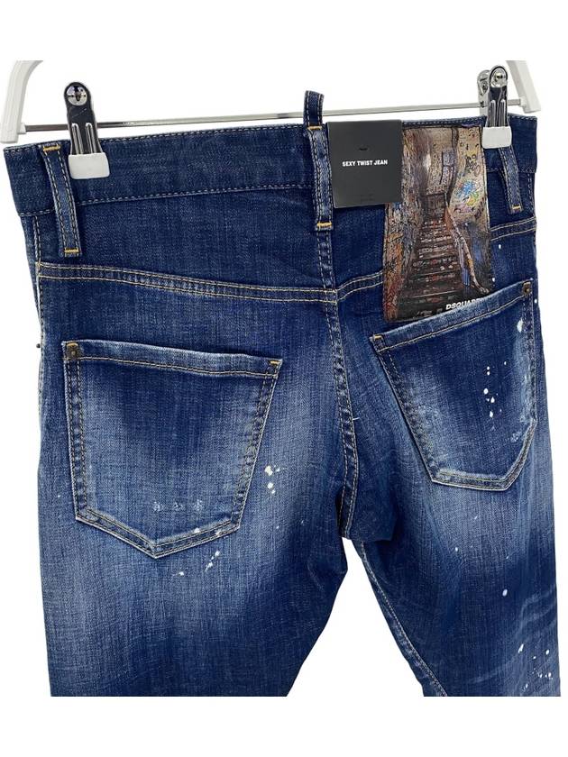 Men's Dark Reveal Wash Sexy Twist Jeans Blue - DSQUARED2 - BALAAN 6