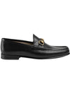 1953 Horsebit Leather Loafers Black - GUCCI - BALAAN.