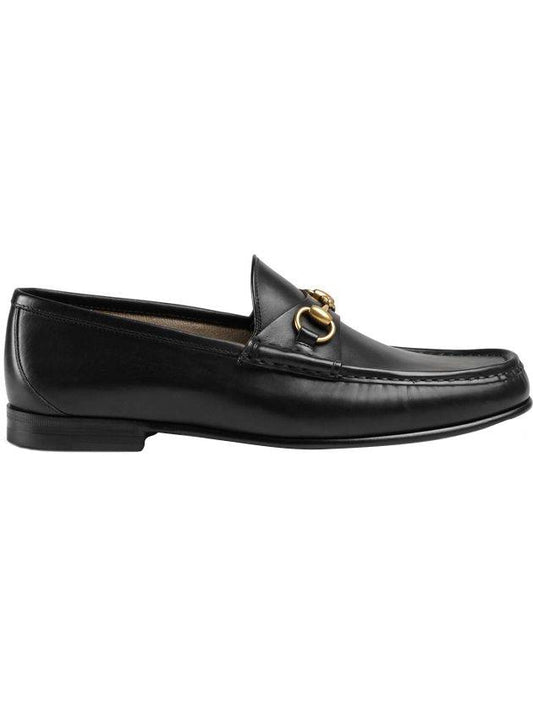 1953 Horsebit Leather Loafers Black - GUCCI - BALAAN.