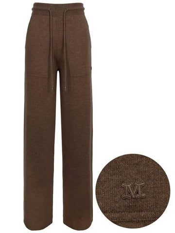 23FW Light Brown Parole Wool Cashmere Pants PAROLE 012 - MAX MARA - BALAAN 1