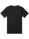 Nash Face Short Sleeve T-Shirt Black - ACNE STUDIOS - BALAAN 1