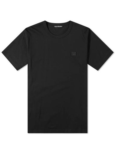 Nash Face Short Sleeve T-Shirt Black - ACNE STUDIOS - BALAAN 1