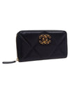 Women AP1063 19 Black Lambskin Zipper Long Wallet - CHANEL - BALAAN 2