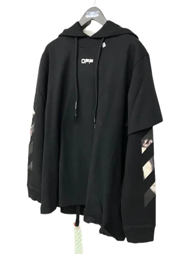 Caravaggio Arrow Double Hoodie Black - OFF WHITE - BALAAN 4