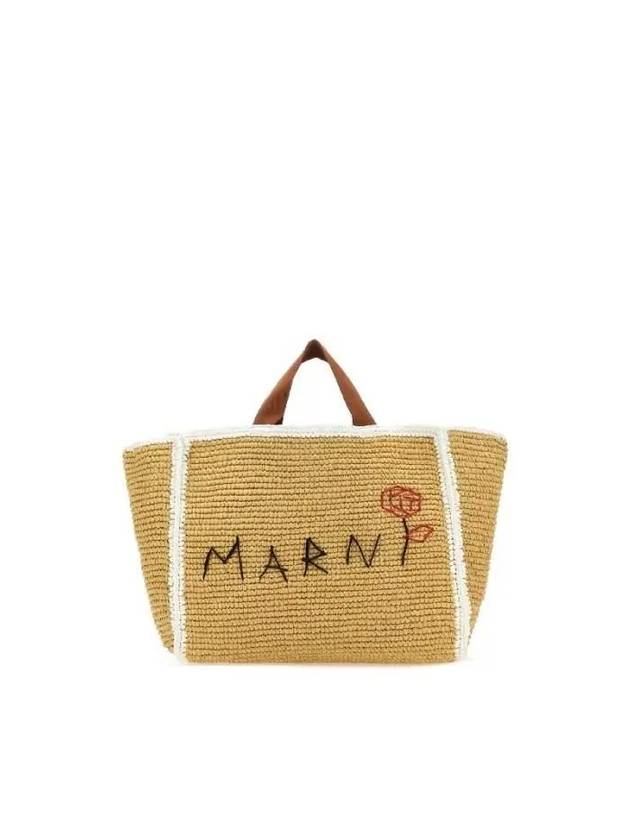 Medium Raffia Shopping Bag SHMP0122L0P6769ZO761 B0031103171 - MARNI - BALAAN 2