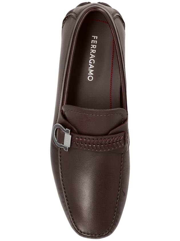 FERRAGAMO Leather Shoes Calipso, Men's, Brown - SALVATORE FERRAGAMO - BALAAN 6