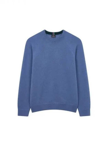 PS Stripe Label Wool Sweater Blue 271498 - PAUL SMITH - BALAAN 1