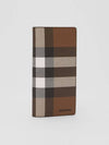 Vintage Check Logo Continental Long Wallet Brown - BURBERRY - BALAAN 5