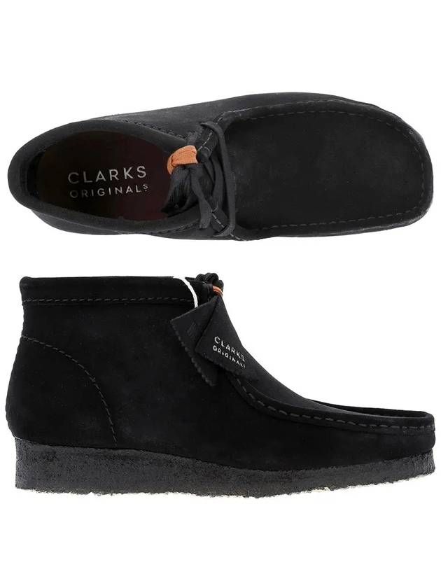 Wallabee Suede Ankle Boots Black - CLARKS - BALAAN 6