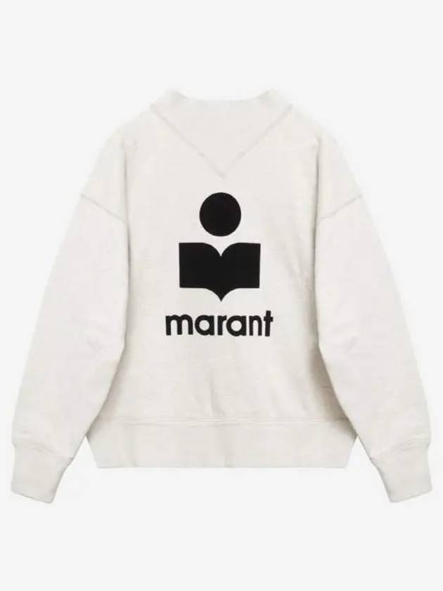 Moby Logo Print Sweatshirt Ecru - ISABEL MARANT - BALAAN 3