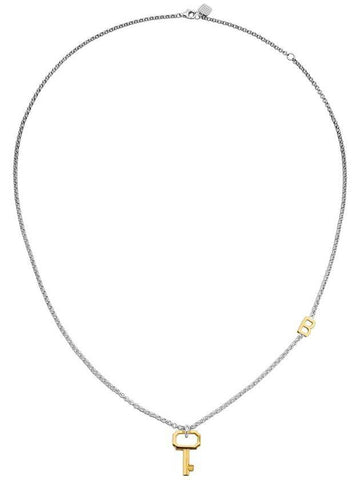 BB Love Key Italian chain necklace two tone combination - BE/GINS - BALAAN 1