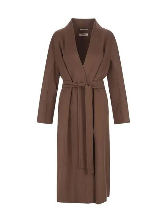 CALLA Belted Wool Coat Brown 2390160839 095 - MAX MARA - BALAAN 2