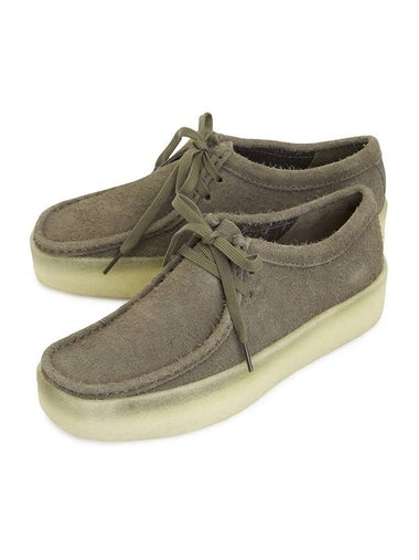 Originals Wallabee Cup Suede Loafer Pale Khaki - CLARKS - BALAAN 1