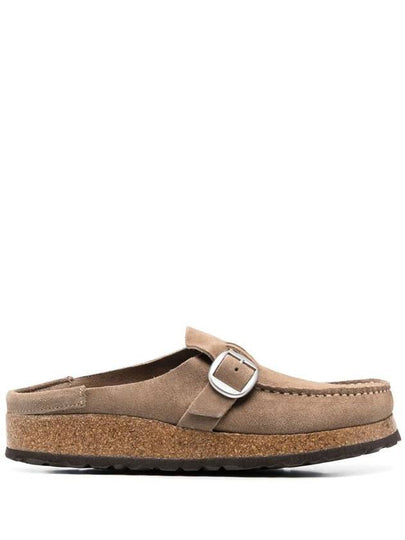 Buckley Suede Leather Mule Grey Taupe - BIRKENSTOCK - BALAAN 2