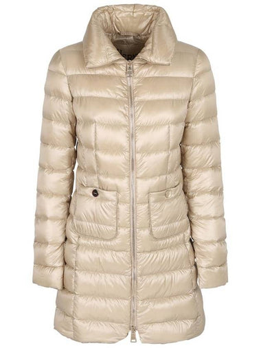 Women's Maria Full Zip Up Padding Beige - HERNO - BALAAN 1