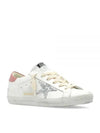 Superstar Pink Tab Leather Low Top Sneakers White - GOLDEN GOOSE - BALAAN 2